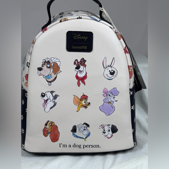 NWT Loungefly Disney Dogs “Im a dog person” mini Backpack - Picture 5 of 12